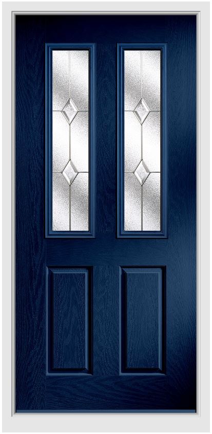 Glazed composite door
