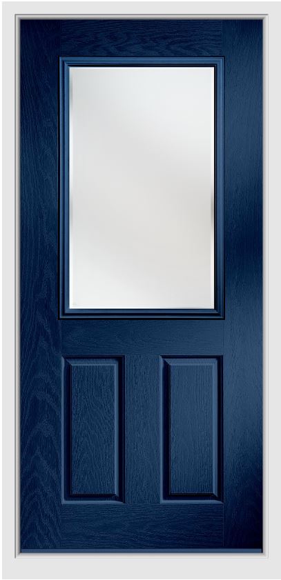 Plain glazed front door