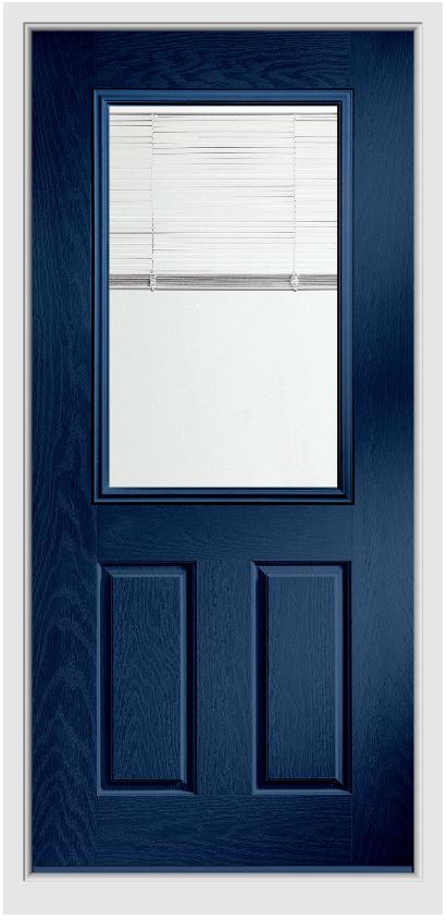 Composite glazed door