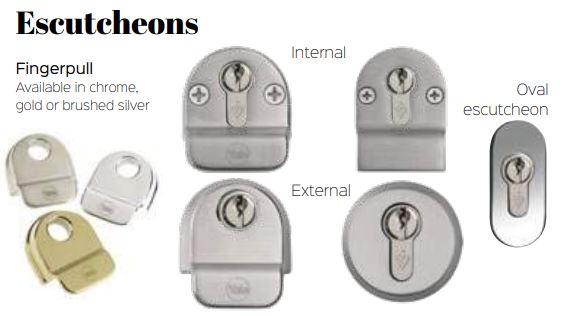 escutcheons pull handle options