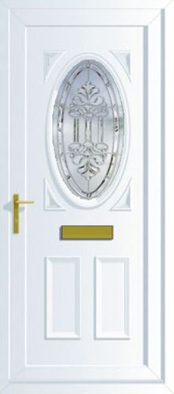 Warwick glazed uPVC door