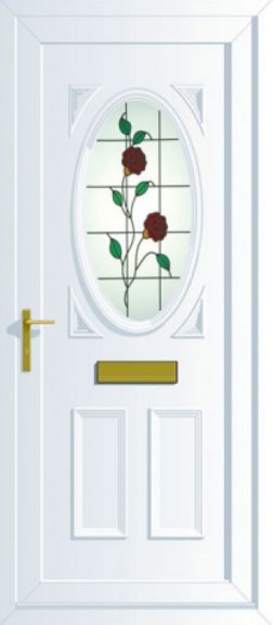 CD21 Warwick glazed uPVC door