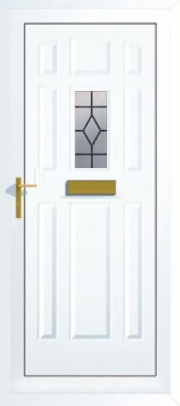 uPVC font door