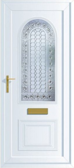 Floral Jewel Devon uPVC front door