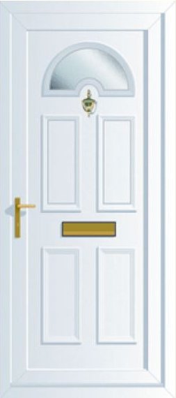 Glazed energy efficient front door