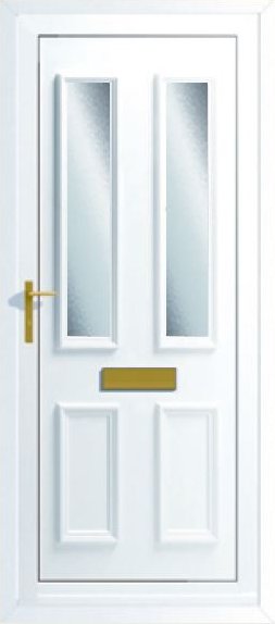 Glazed energy efficient front door