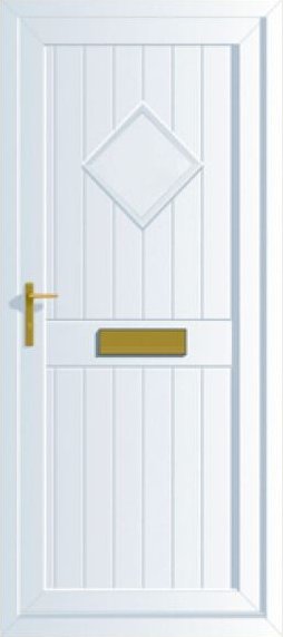 Solid Solid uPVC front door