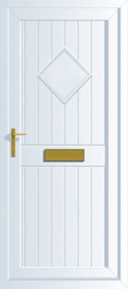 Solid uPVC front door