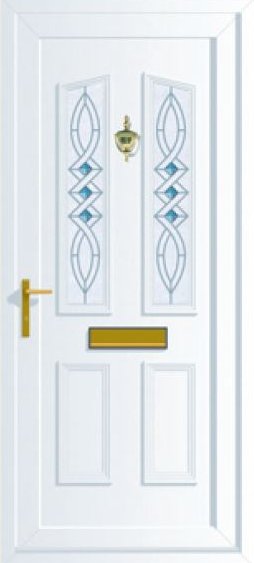 saphire twist glazed front door