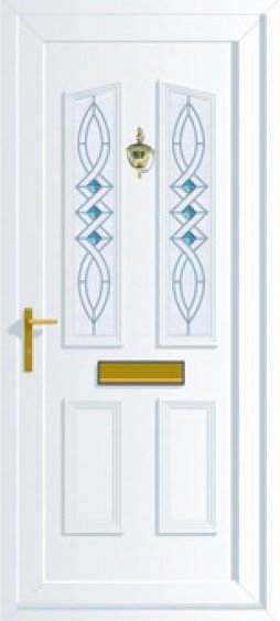 glazed front door