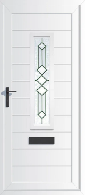White front door