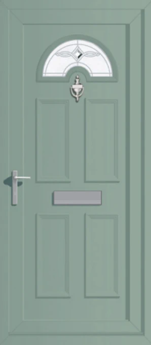 White front door
