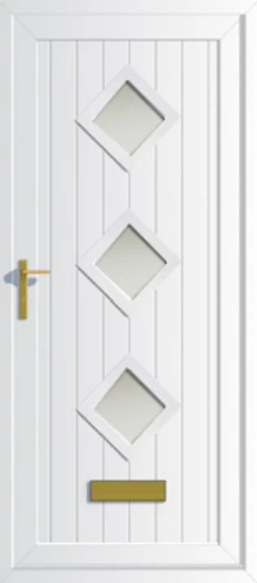 Front door with plain glass